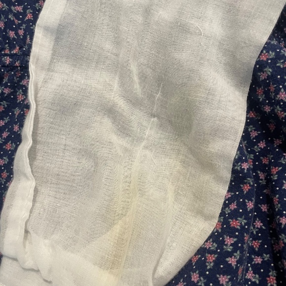 Gunne Sax Jeunes Filles by Jessica Girls 14 VTG Prairie Rose Bud High Neck Lace - Picture 13 of 13